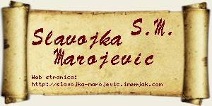 Slavojka Marojević vizit kartica